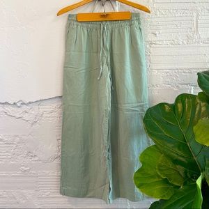 wide leg linen pants